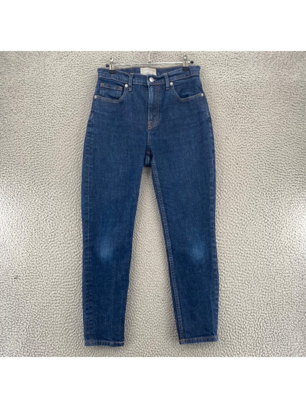 Everlane Jeans Womens 26 High Rise Blue Denim Skinny Crop Ankle Stretch Pockets